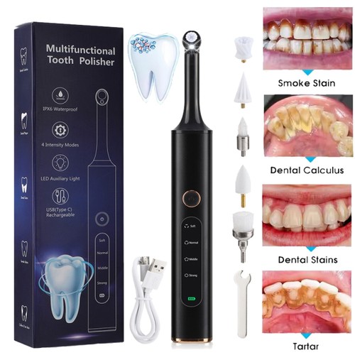 Tooth polisher electric plaque - tooth,