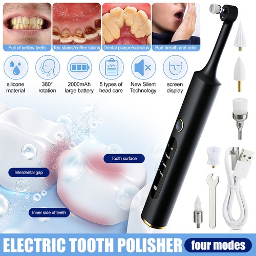 Electric tooth polisher plaque - polisher,